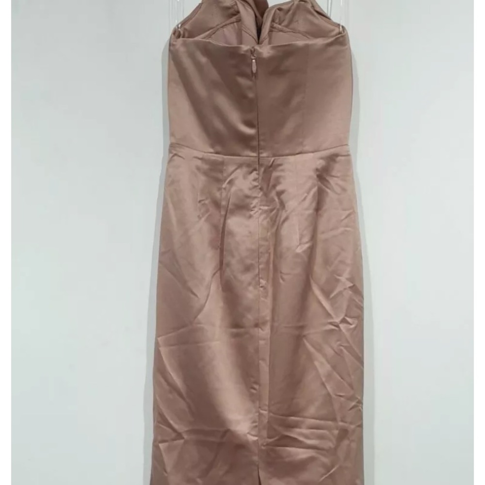 COPY - Blush Satin Strapless Corset Dress - Picture 5 of 8